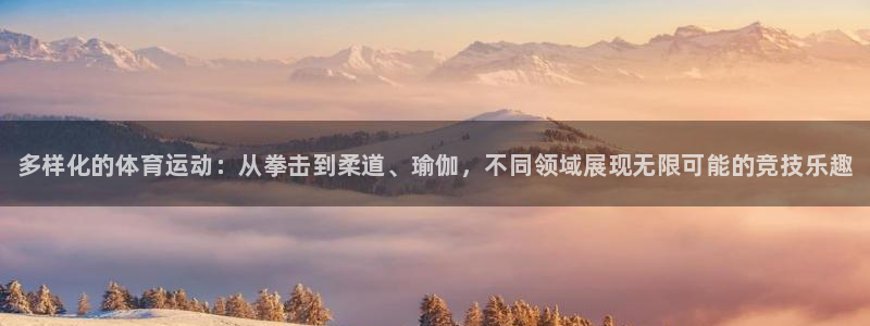 利记官方正版app集团简介：多样化的体育运动：从拳击