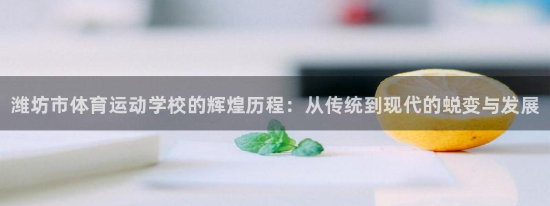 利记官方正版app官方：潍坊市体育运动学校的辉煌历程