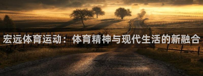 利记官网下载招商电话是多少：宏远体育运动：体育精神与现代生活